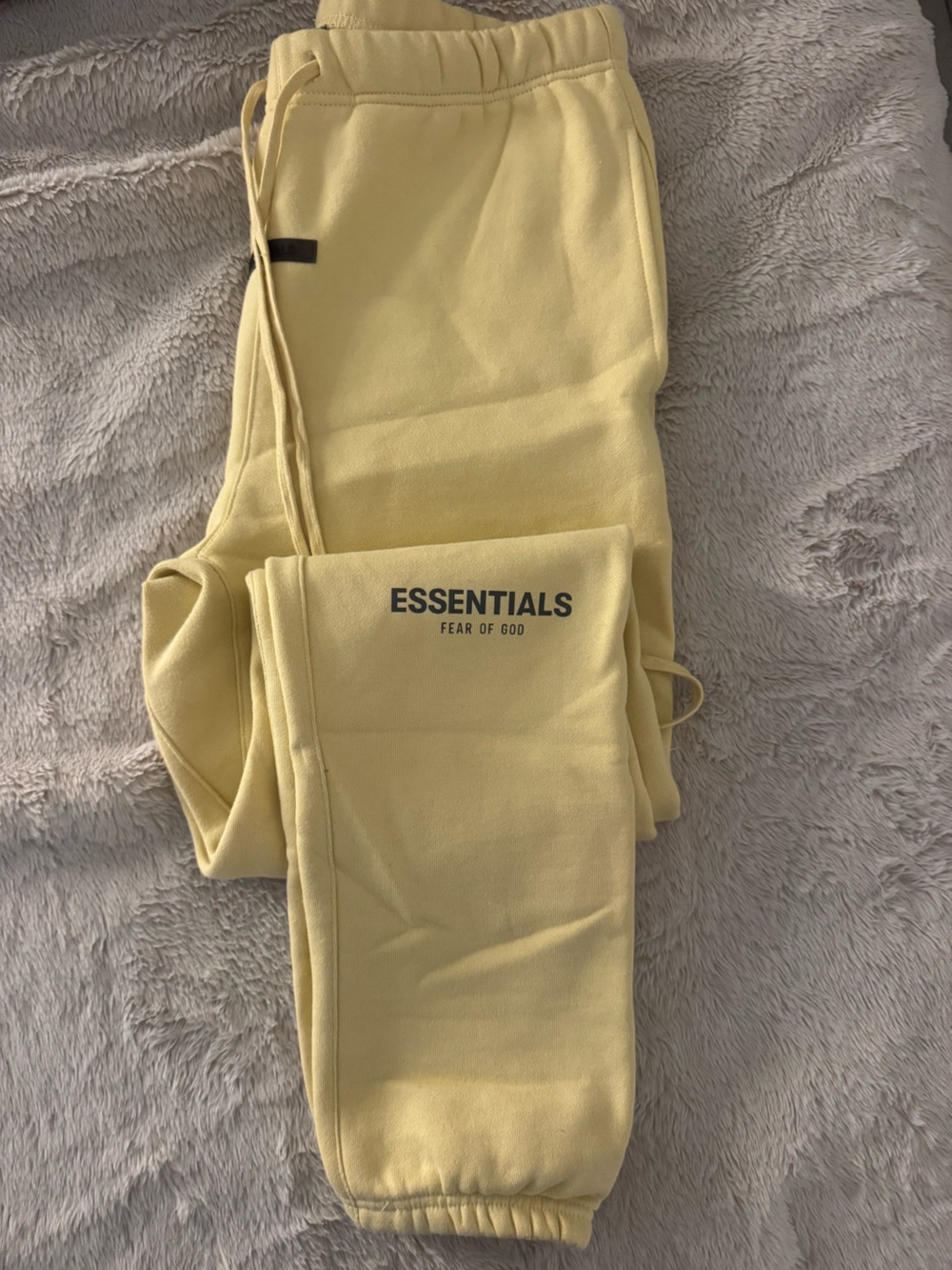 ESSENTIALS Pale Yellow Men's Jogger Sweatpants